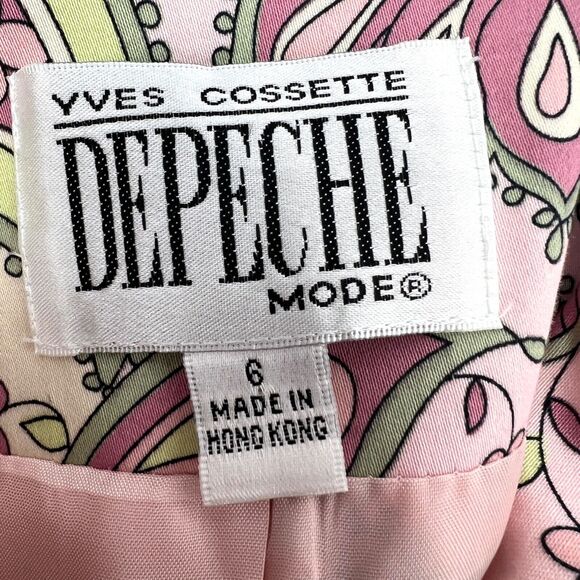 Yves Cossette Depeche Mode Paisley Coat Dress Pants Set Size 6 - Picture 8 of 16